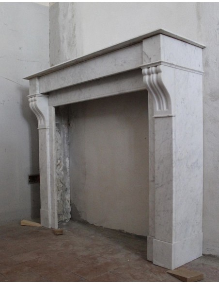 415 CAMINO LUIGI FILIPPO "MODILLON" IN MARMO BIANCO CARRARA QUALITA' GIOIA