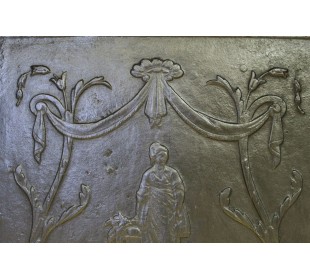 124 PIASTRA MEDIO-GRANDE IN GHISA ARTISTICA CON DECORI... 2