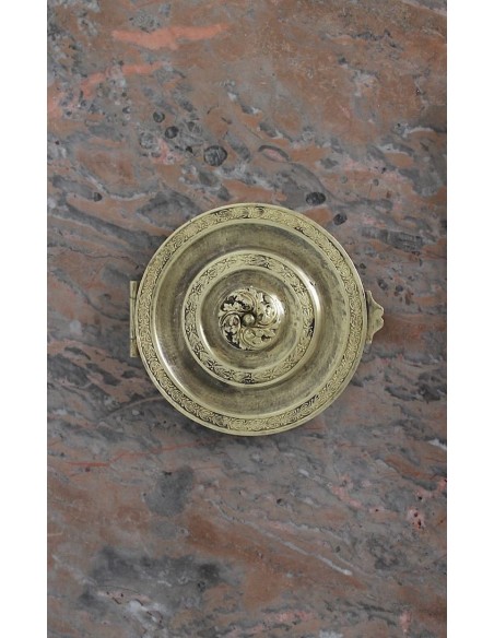 034 CAMINETTO LUIGI XV "POMPADOUR PIED GALBÉ" SCOLPITO IN MARMO ROSA DUQUESA