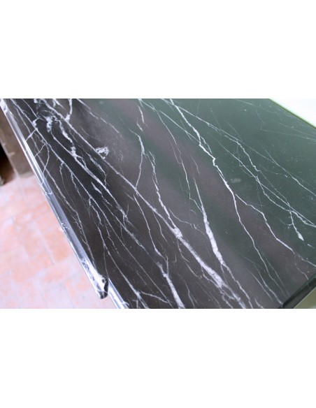 307 CAMINETTO  "PARISIENNE" SCOLPITO IN MARMO NERO MARQUINIA