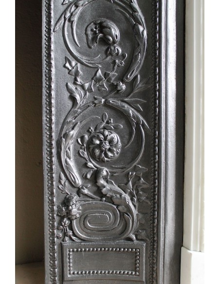 202 AG MONUMENTALE CAMINO NEOCLASSICO IN CANDIDO MARMO STATUARIO CARRARA