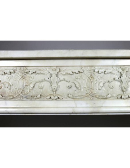 212 AG TRA IMPERO E LUIGI XVI, COLONNE E FESTONI IN STATUARIO CARRARA