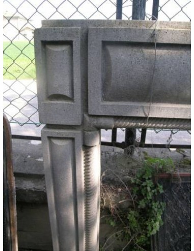 715 OCC CAMINETTO ART DECO SCOLPITO  IN PIETRA...