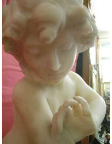 324 Cupido, firmato, Statuario Carrara