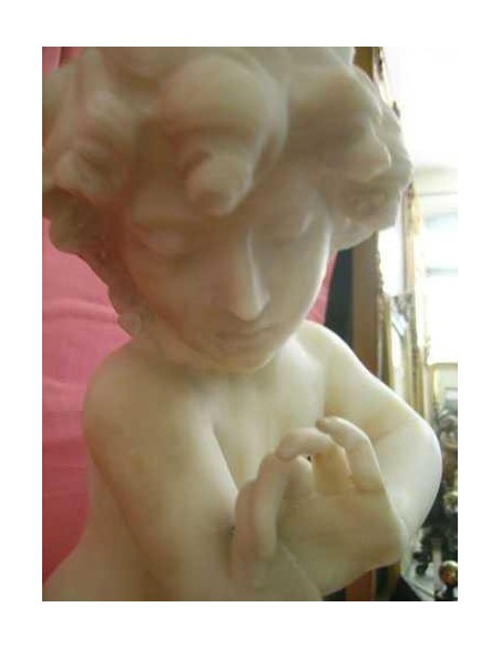 324 Cupido, firmato, Statuario Carrara