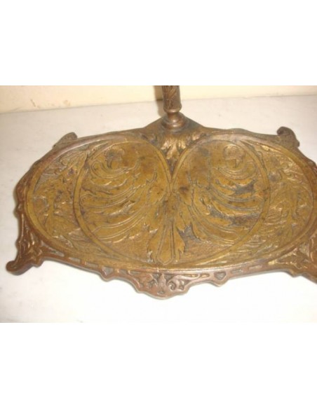 040 SERVITORE PER CAMINETTO, BELLE FUSIONI, TRACCE DELL'ORIGINALE DORATURA