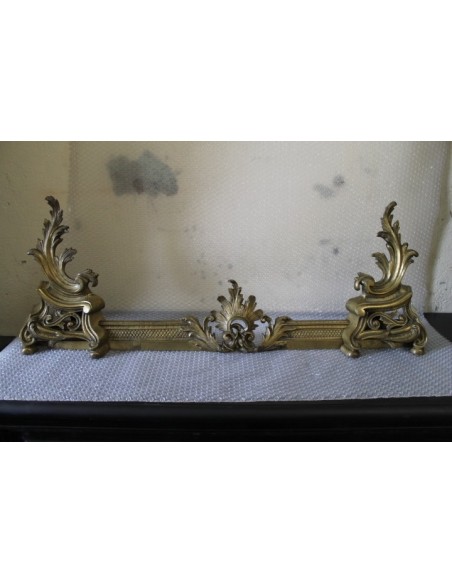 009 (005) FERMABRACI PER CAMINETTO IN STILE BAROCCO