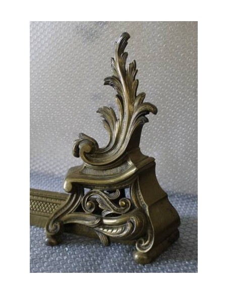 009 (005) FERMABRACI PER CAMINETTO IN STILE BAROCCO