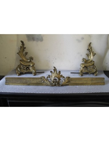 009 (005) FERMABRACI PER CAMINETTO IN STILE...