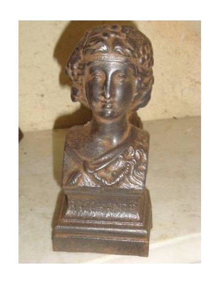 023 "MATRONA ROMANA", COPPIA IN GHISA D'EPOCA LIBERTY