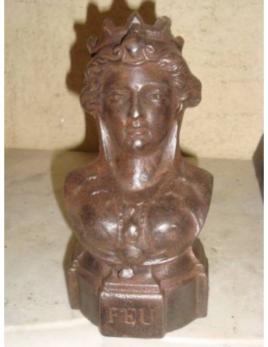 037 "DEA DELLA GIUSTIZIA", COPPIA IN GHISA...