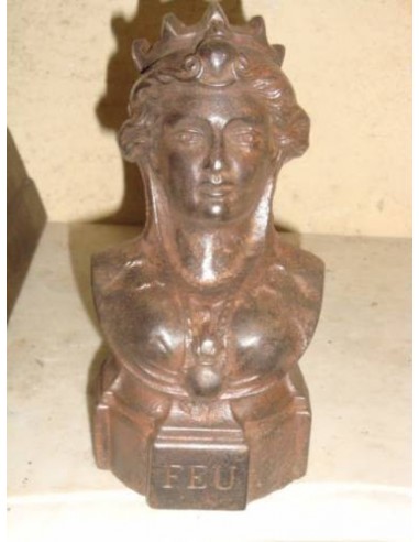 037 "DEA DELLA GIUSTIZIA", COPPIA IN GHISA...