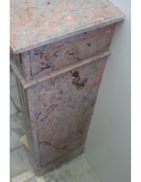 233 FANTASTICO CAMINETTO "CANNELURE" IN FANTASTICO MARMO ROSA DUQUESA