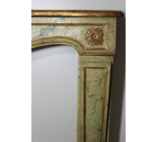 CAMINETTO IN LEGNO DOLCE DA INTAGLIO, EPOCA INIZIO ART NOUVEAU (FINE '800), PROVENIENZA PARIGINA. 2