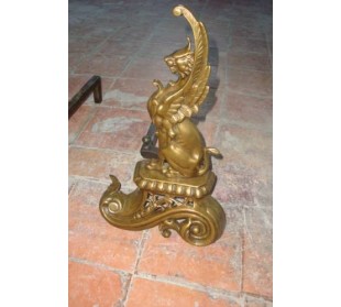 094 COPPIA D'ALARI PER CAMINETTO "RETOUR D'EGYPTE" 2