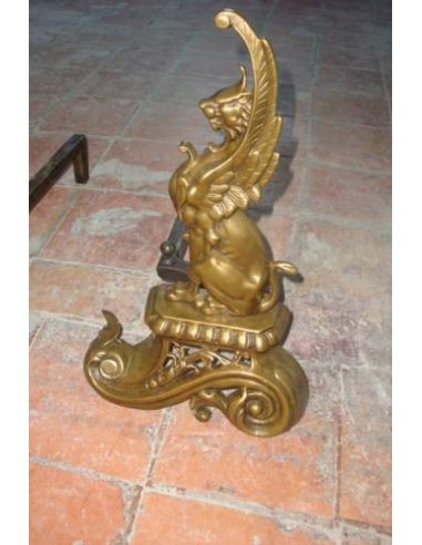 094 COPPIA D'ALARI PER CAMINETTO "RETOUR D'EGYPTE"