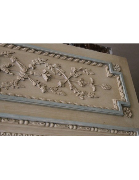 289G CAMINIERA A PANNELLO LACCATA CON COLORI ORIGINALISSIMI