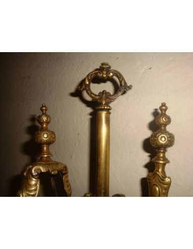 016 SERVITORE PER CAMINETTO IN BRONZO ED...