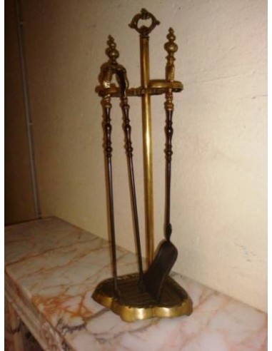 016 SERVITORE PER CAMINETTO IN BRONZO ED...