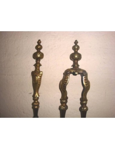 016 SERVITORE PER CAMINETTO IN BRONZO ED...