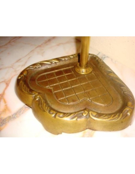 016 SERVITORE PER CAMINETTO IN BRONZO ED OTTONE, EPOCA LIBERTY