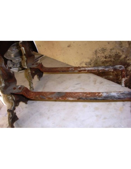 040 ALARI BAROCCHI IN FUSIONE DI BRONZO E FERRO BATTUTO