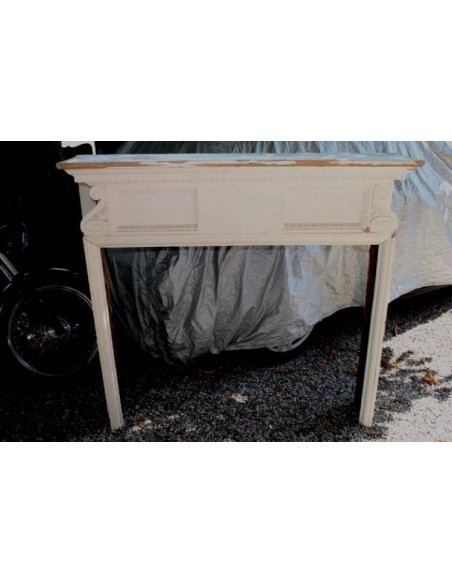 1023 CAMINETTO ART DECO D'EPOCA IN LEGNO