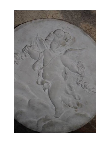 009 COPPIA CHERUBINI IN STATUARIO CARRARA