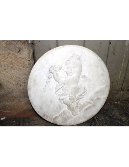 009 COPPIA CHERUBINI IN STATUARIO CARRARA