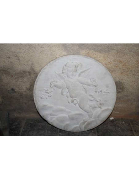 009 COPPIA CHERUBINI IN STATUARIO CARRARA