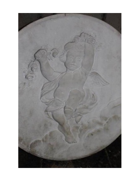 009 COPPIA CHERUBINI IN STATUARIO CARRARA