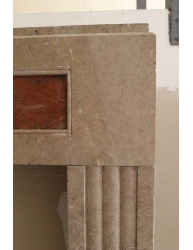 723 CAMINETTO ART DECO IN MARMO DI LUNEL E...