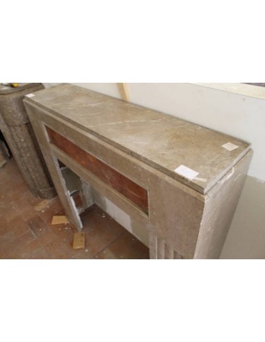 723 CAMINETTO ART DECO IN MARMO DI LUNEL E...