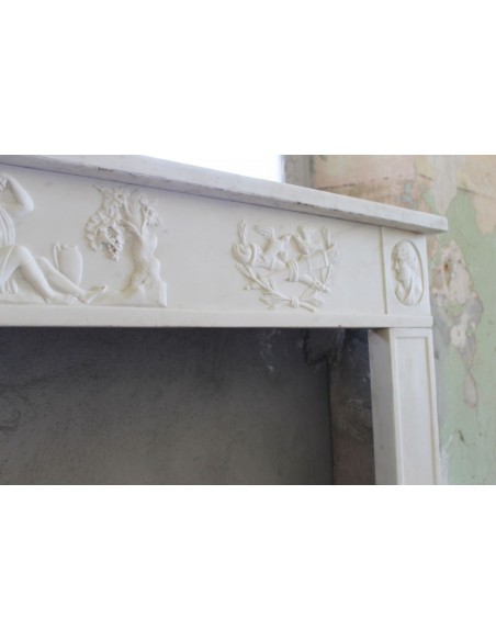 849 AG IMPORTANTISSIMO CAMINETTO LUCCHESE, EPOCA E STILE DIRETTORIO