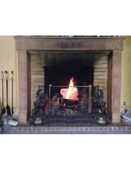 920 CAMINETTO "TURNESOL" ("GIRASOLE") IN PIETRA DI PRETTY