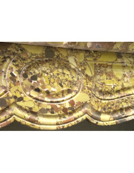 013 CAMINO POMPADOUR GALBE' IN PREZIOSO MARMO "BRECHE D'ALEPH"