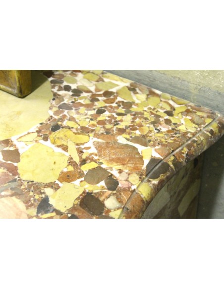 013 CAMINO POMPADOUR GALBE' IN PREZIOSO MARMO "BRECHE D'ALEPH"