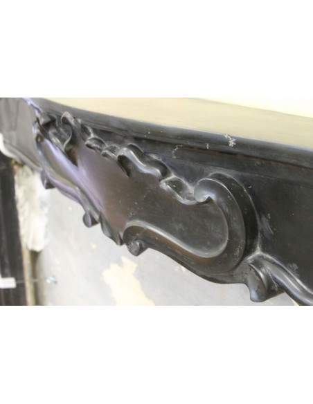 809 GIGANTESCO E SPETTACOLARE CAMINO LIBERTY IN FASCINOSO MARMO NERO VARENNA